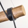 Ripoll lampa wisząca, kula świetlna, lampa wisząca kolory naturalne, czarny, 3-punktowe