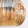 Ripoll lampa wisząca, kula świetlna, lampa wisząca kolory naturalne, czarny, 3-punktowe