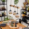 Ripoll lampa wisząca, kula świetlna, lampa wisząca kolory naturalne, czarny, 3-punktowe