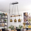 Ripoll Lampa wisząca, Kula świetlna, Lampa wisząca Ecru, Czarny, 3-punktowe