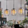 Apedo lampa wisząca, lampa wisząca bursztynowy, przezroczysty, 3-punktowe
