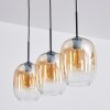 Apedo Lampa wisząca, Lampa wisząca W kolorze bursztynu, Przezroczysty, 3-punktowe