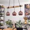 Ripoll Lampa wisząca, Kula świetlna, Lampa wisząca Ecru, Czarny, 3-punktowe