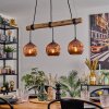 Ripoll Lampa wisząca, Kula świetlna, Lampa wisząca Ecru, Czarny, 3-punktowe