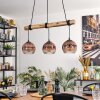 Ripoll Lampa wisząca, Kula świetlna, Lampa wisząca Ecru, Czarny, 3-punktowe