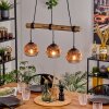 Ripoll lampa wisząca, kula świetlna, lampa wisząca kolory naturalne, czarny, 3-punktowe
