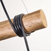 Ripoll lampa wisząca, kula świetlna, lampa wisząca kolory naturalne, czarny, 3-punktowe