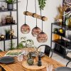 Ripoll lampa wisząca, kula świetlna, lampa wisząca kolory naturalne, czarny, 3-punktowe
