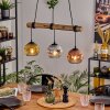 Ripoll Lampa wisząca, Kula świetlna, Lampa wisząca Ecru, Czarny, 3-punktowe