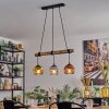 Ripoll Lampa wisząca, Kula świetlna, Lampa wisząca Ecru, Czarny, 3-punktowe