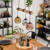 Ripoll Lampa wisząca, Kula świetlna, Lampa wisząca Ecru, Czarny, 3-punktowe