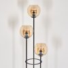 Koyoto Lampa stojąca Czarny, 3-punktowe