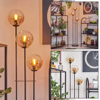 Gastor Lampa stojąca 25 cm Czarny, 3-punktowe