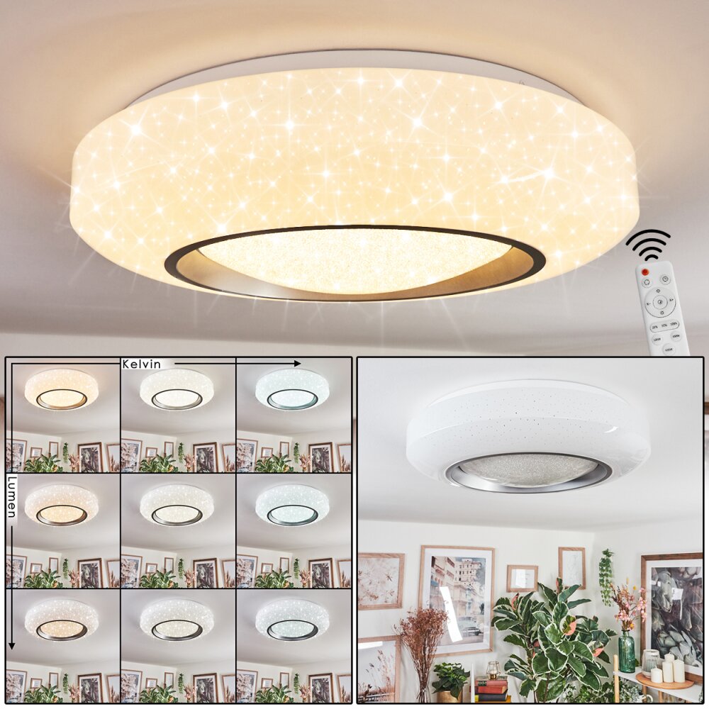 Dayen Lampa sufitowa LED Srebrny, 1-punktowy, Zdalne sterowanie main product photo