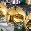 Ripoll Lampa wisząca, Kula świetlna, Lampa wisząca Złoty, Przezroczysty, 3-punktowe
