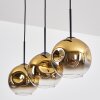 Ripoll Lampa wisząca, Kula świetlna, Lampa wisząca Złoty, Przezroczysty, 3-punktowe