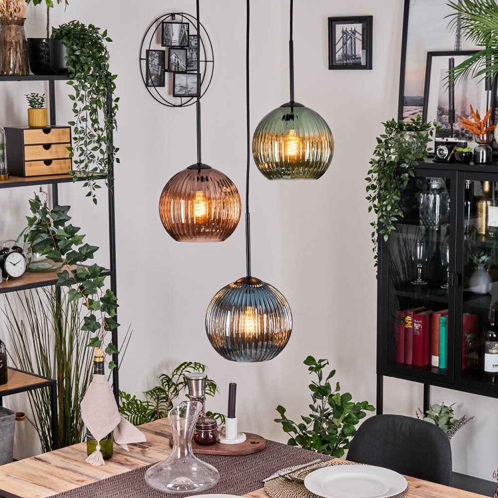 Koyoto Lampa wisząca Czarny, 3-punktowe main product photo