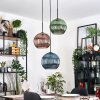 Koyoto lampa wisząca, kula świetlna, lampa wisząca czarny, 3-punktowe
