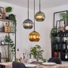 Koyoto Lampa wisząca, Kula świetlna, Lampa wisząca Czarny, 3-punktowe