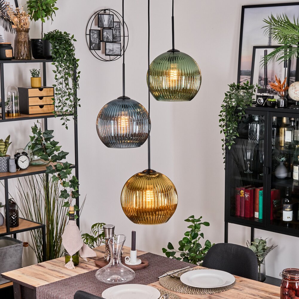 Koyoto Lampa wisząca Czarny, 3-punktowe main product photo