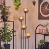 Koyoto Lampa stojąca Ciemne drewno, Czarny, 4-punktowe