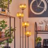 Koyoto Lampa stojąca 30 cm Ciemne drewno, Czarny, 4-punktowe