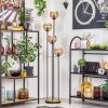Koyoto Lampa stojąca 30 cm Ciemne drewno, Czarny, 4-punktowe