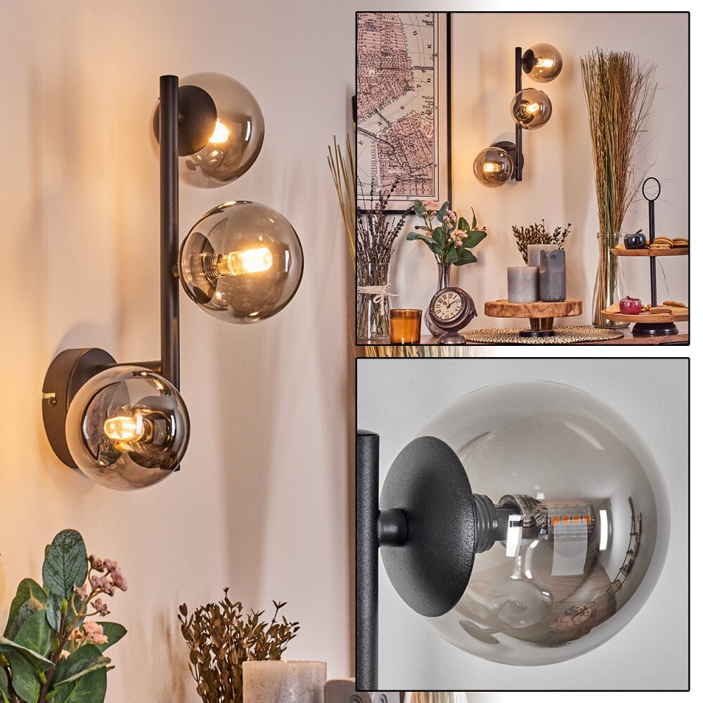 Chehalis Kula świetlna, Lampa ścienna Przydymiony, 3-punktowe main product photo