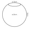 Szklany klosz  Gastor Wymiana szkła 25 cm Chrom, Przezroczysty, Przydymiony