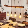 Seegaard Lampa Wisząca Jasne drewno, Czarny, 4-punktowe