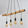 Seegaard Lampa Wisząca Jasne drewno, Czarny, 4-punktowe