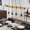 Seegaard Lampa Wisząca Jasne drewno, Czarny, 4-punktowe