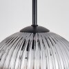 Koyoto lampa wisząca, kula świetlna, lampa wisząca, lampa wisząca kaskadowa bursztynowy, przezroczysty, przydymiony, 3-punktowe