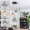 Koyoto lampa wisząca, kula świetlna, lampa wisząca, lampa wisząca kaskadowa bursztynowy, przezroczysty, przydymiony, 3-punktowe