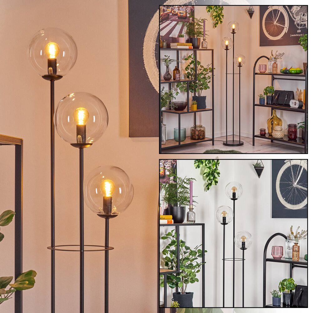 Gastor Lampa stojąca 30 cm Czarny, 3-punktowe main product photo