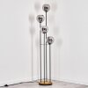 Koyoto Lampa stojąca 30 cm Ciemne drewno, Czarny, 4-punktowe