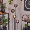 Koyoto Lampa stojąca 30 cm Ciemne drewno, Czarny, 4-punktowe