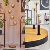 Gastor Lampa stojąca 30 cm Ciemne drewno, Czarny, 4-punktowe