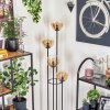 Gastor Lampa stojąca 30 cm Ciemne drewno, Czarny, 4-punktowe