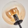 Gastor Lampa stojąca 30 cm Ciemne drewno, Czarny, 4-punktowe