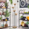 Gastor Lampa stojąca 30 cm Ciemne drewno, Czarny, 4-punktowe