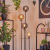 Gastor Lampa stojąca 30 cm Ciemne drewno, Czarny, 4-punktowe