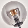 Gastor Lampa stojąca 30 cm Ciemne drewno, Czarny, 4-punktowe