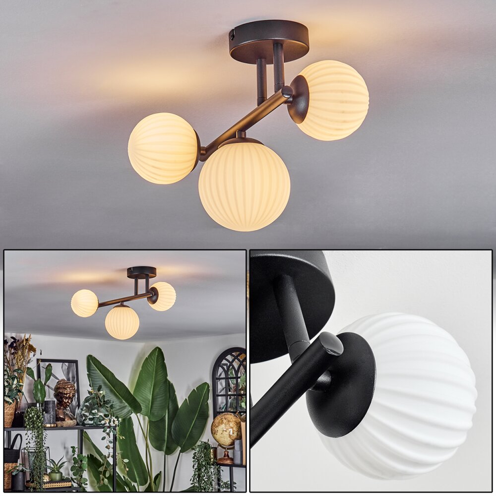 Chehalis Lampa sufitowa, Kula świetlna Biały, 3-punktowe main product photo