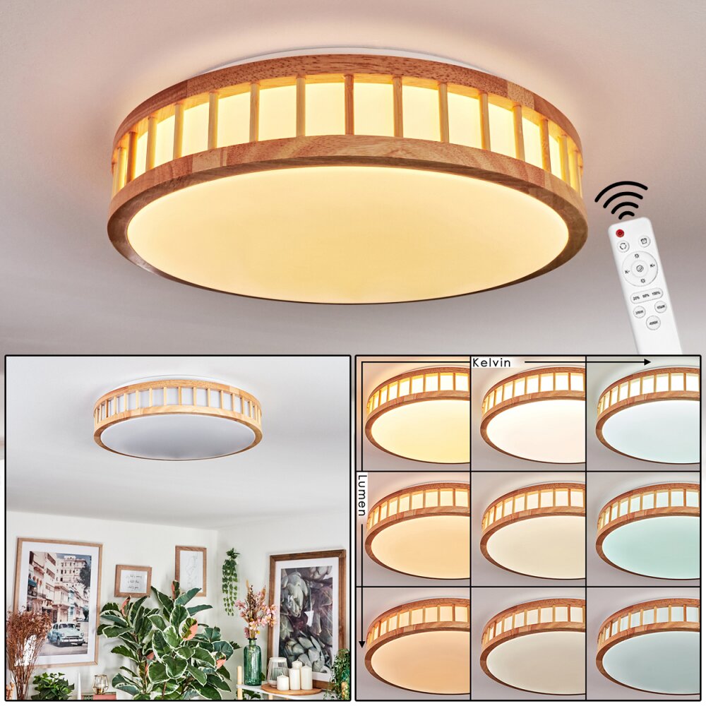 Amarelos Lampa sufitowa, Panel LED Biały, 1-punktowy, Zdalne sterowanie main product photo