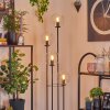 Gastor Lampa stojąca 30 cm Ciemne drewno, Czarny, 4-punktowe