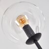 Gastor Lampa stojąca 30 cm Ciemne drewno, Czarny, 4-punktowe
