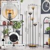 Koyoto Lampa stojąca 30 cm Ciemne drewno, Czarny, 4-punktowe