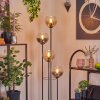 Koyoto Lampa stojąca 30 cm Ciemne drewno, Czarny, 4-punktowe