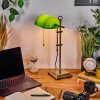 Ragaz lampka bankierska, Lampa biurkowa, Lampa stołowa Stary mosiądz, 1-punktowy